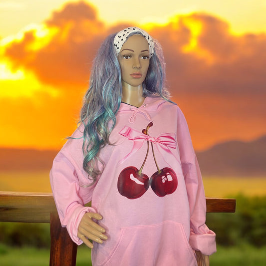 Hoodie rose pâle